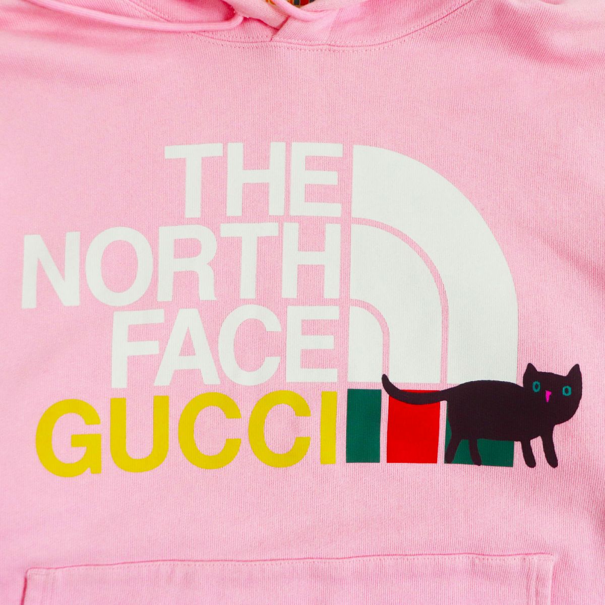 Gucci x The North Face Logo Hoodie Pink M