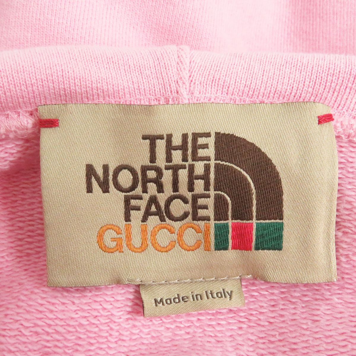 Gucci x The North Face Logo Hoodie Pink M