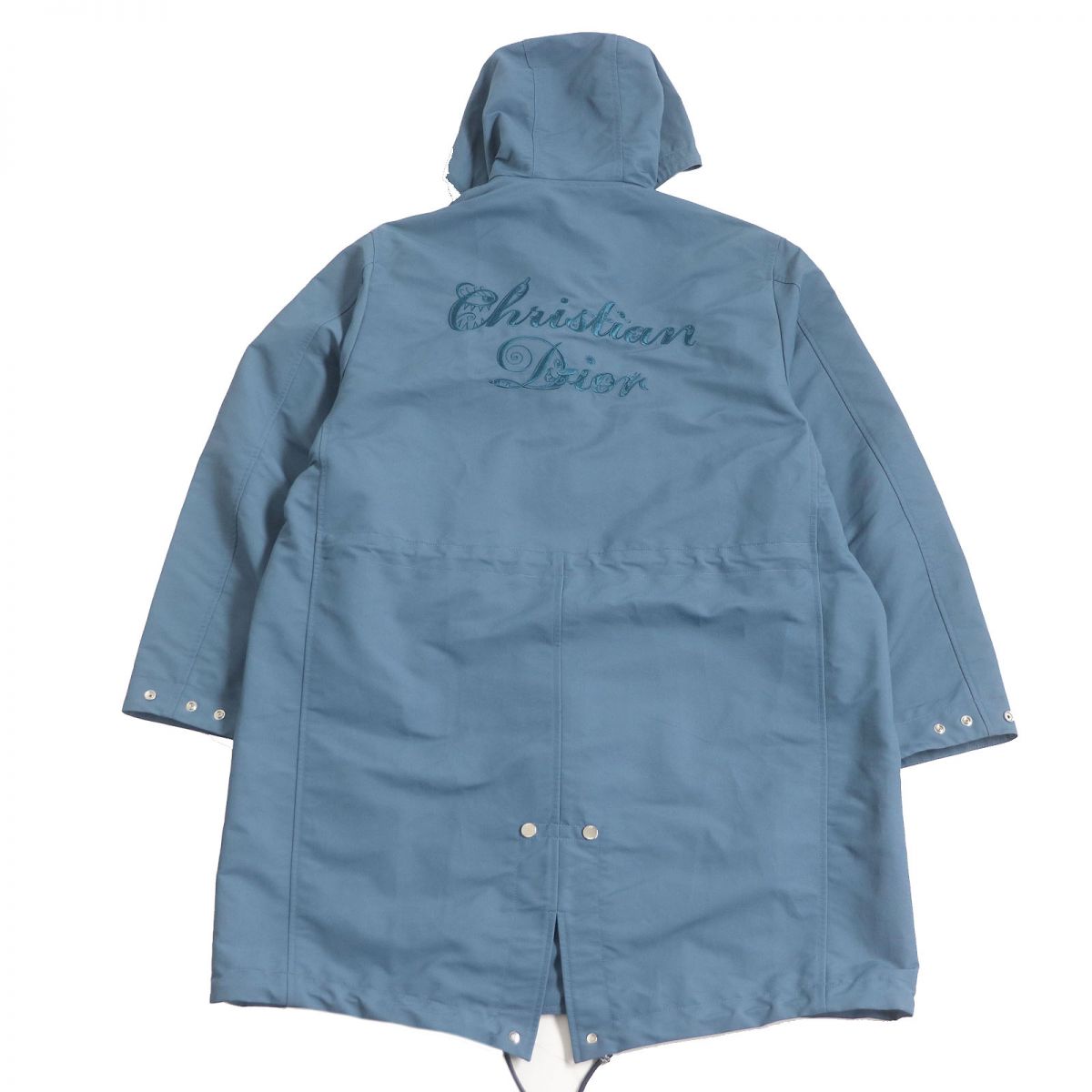 Dior Logo Embroidered Mod Coat Blue 44