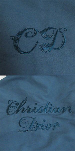 Dior Logo Embroidered Mod Coat Blue 44