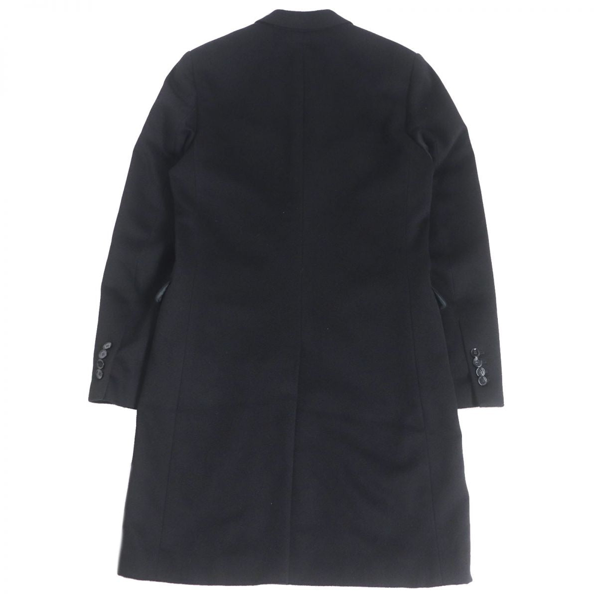 Dior Cashmere Chesterfield Coat Black 44