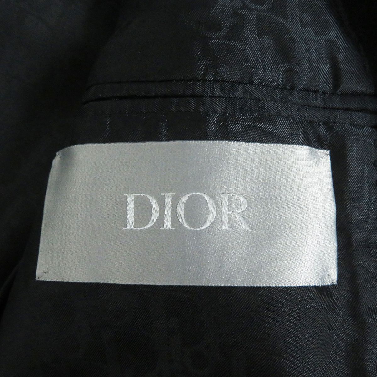 Dior Cashmere Chesterfield Coat Black 44