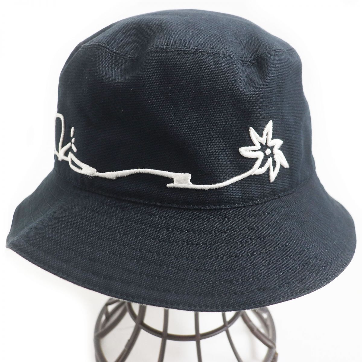 Dior Homme Travis Scott Embroidered Bucket Hat Black L