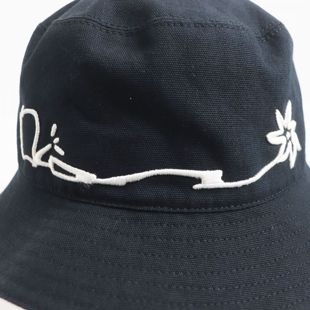 Dior Homme Travis Scott Embroidered Bucket Hat Black L