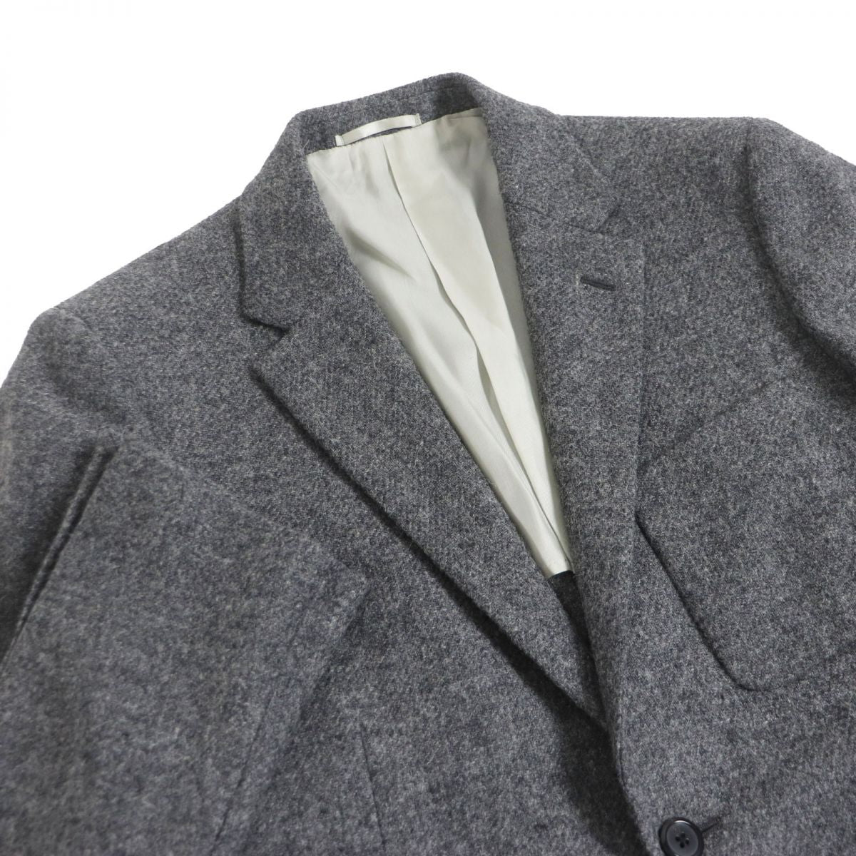 Prada Wool Single Jacket Blazer Gray 48