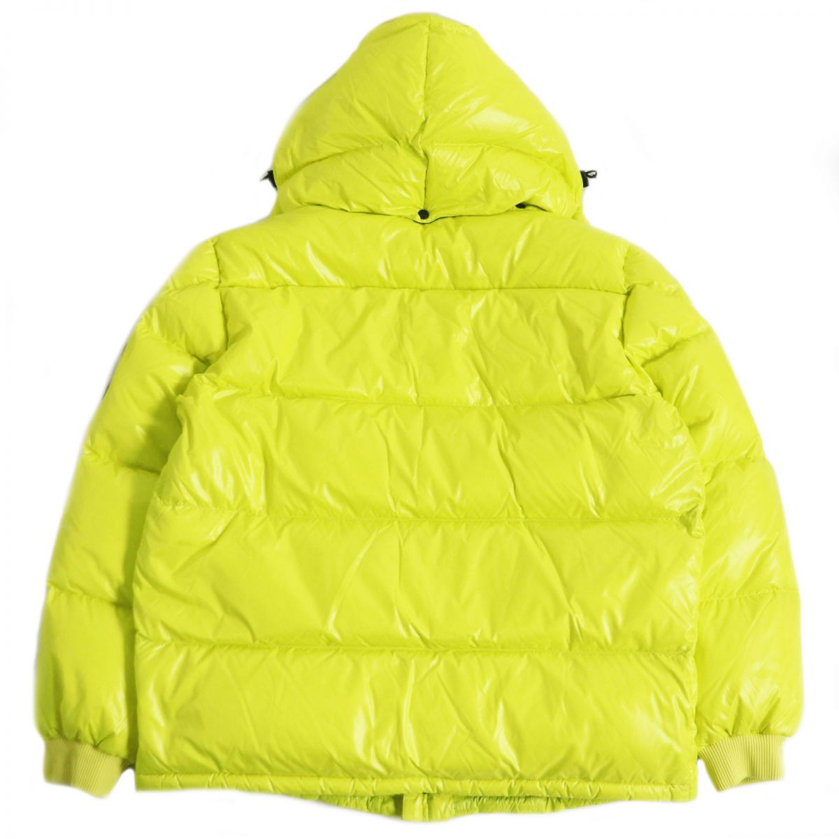 Moncler ANTHEMY Hooded Down Jacket Neon Yellow