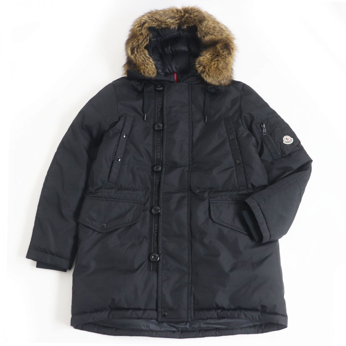 Moncler AJA GIUBBOTTO Eco Fur Hooded Down Jacket