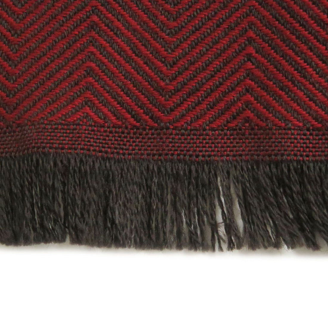 Gucci Wool Herringbone Stripe Logo Scarf