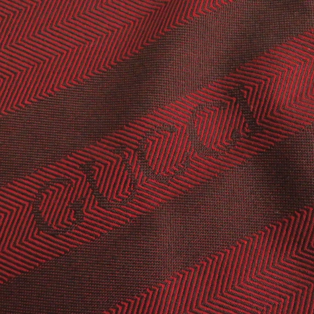 Gucci Wool Herringbone Stripe Logo Scarf