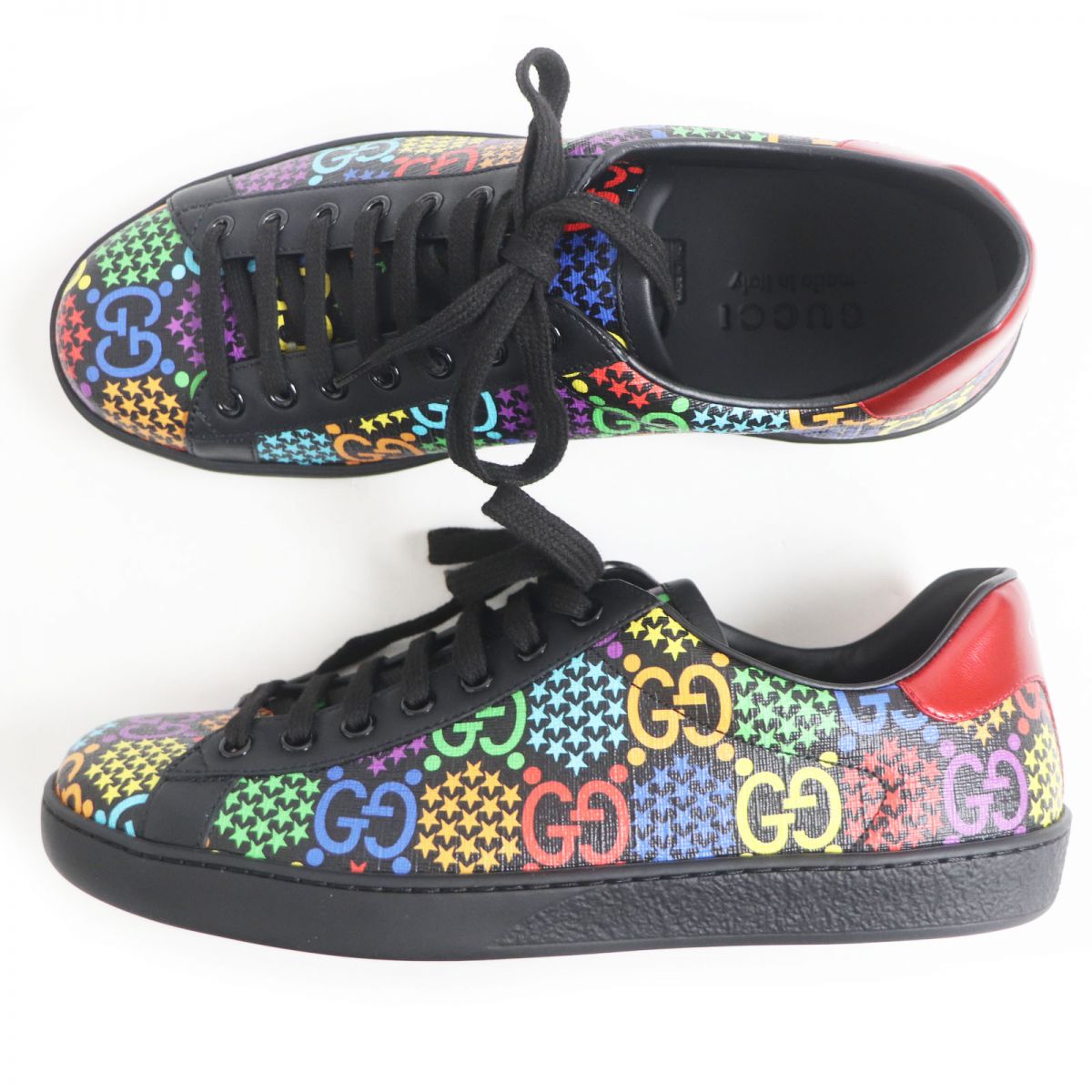 Gucci GG Star Psychedelic Leather PVC Sneakers