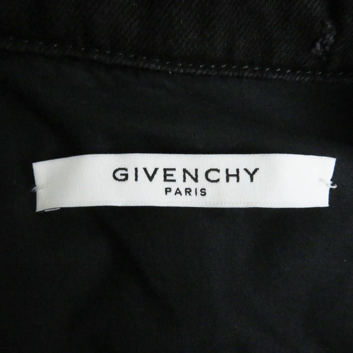 Givenchy XS Destroyed Layered Zip Denim Jacket