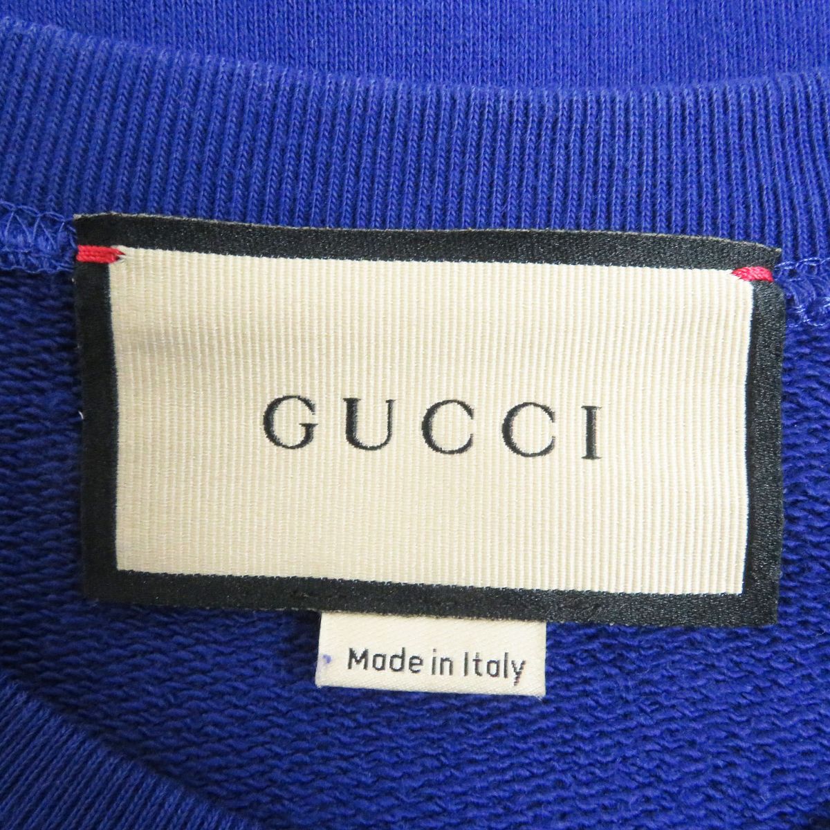 Gucci Lemon Print Cotton Sweatshirt Blue S