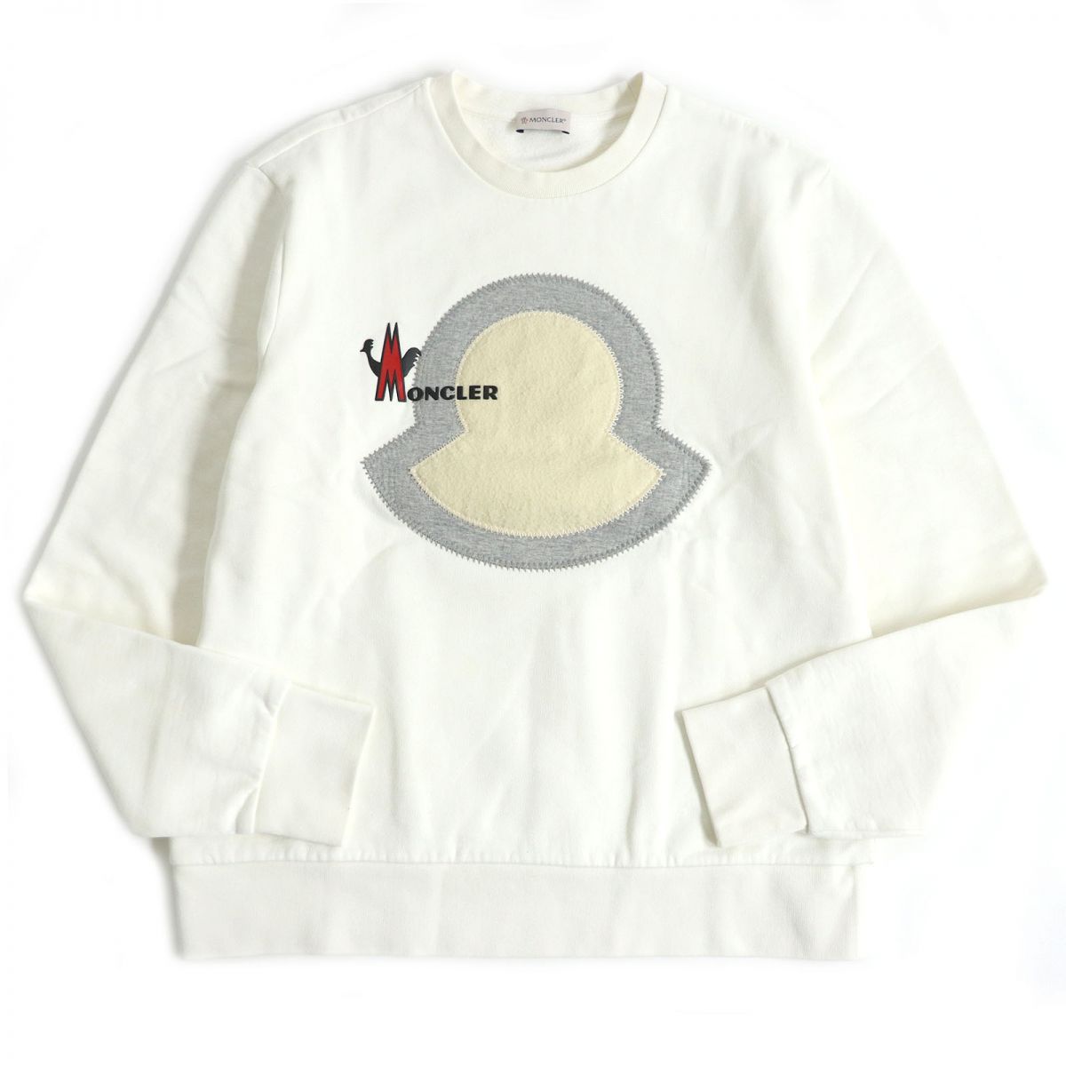 Moncler Cotton Logo Sweatshirt White XL