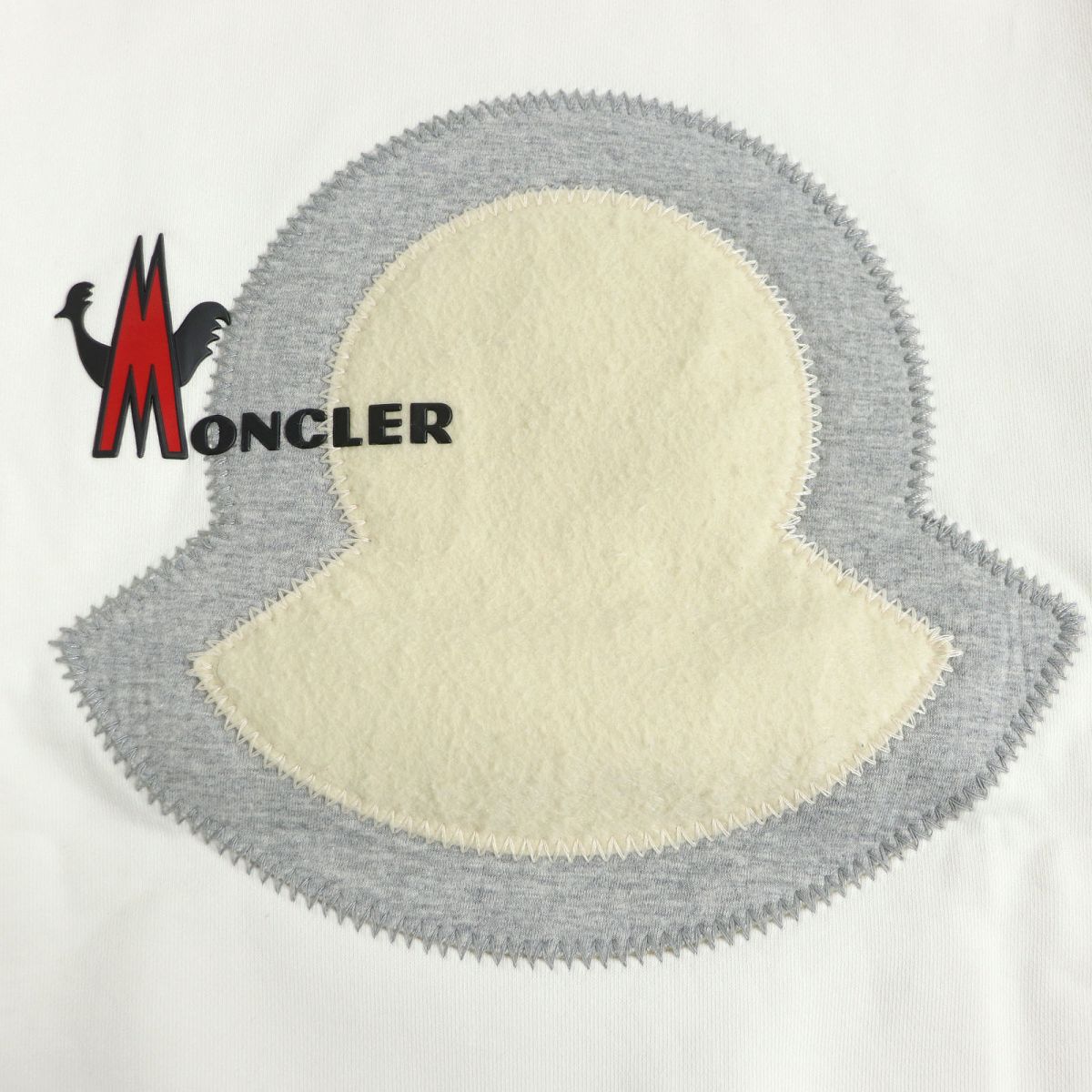 Moncler Cotton Logo Sweatshirt White XL