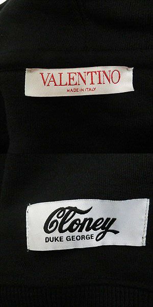 Valentino VACCINATED Logo Hoodie XS Black