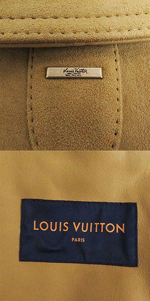 Louis Vuitton Monogram Suede Denim Jacket Beige