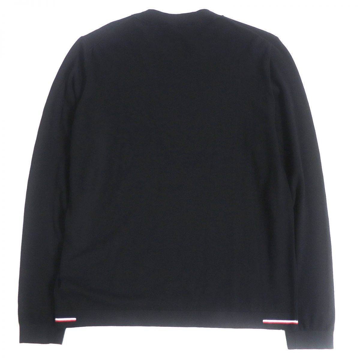 Moncler GIROCOLLO TRICOT Cotton Sweater Black M