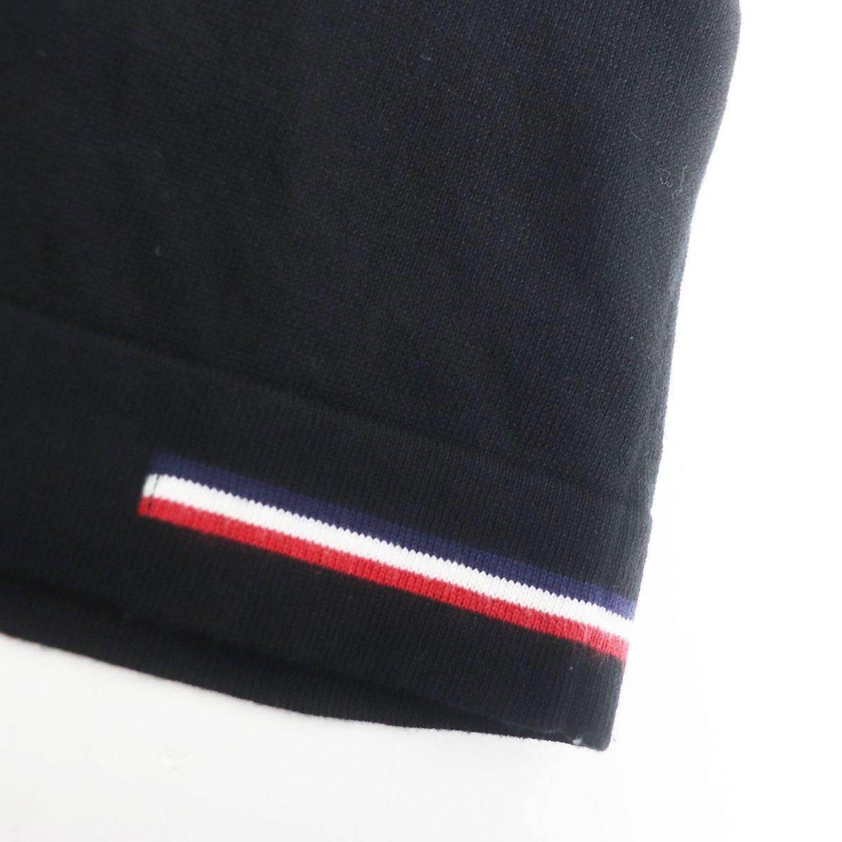 Moncler GIROCOLLO TRICOT Cotton Sweater Black M