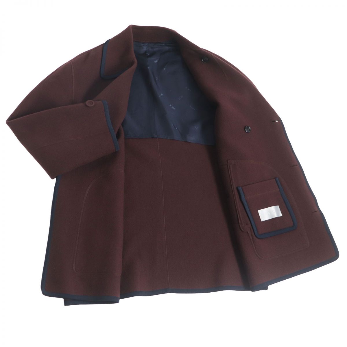 Dior Wool Cashmere Double-Breasted Coat Brown