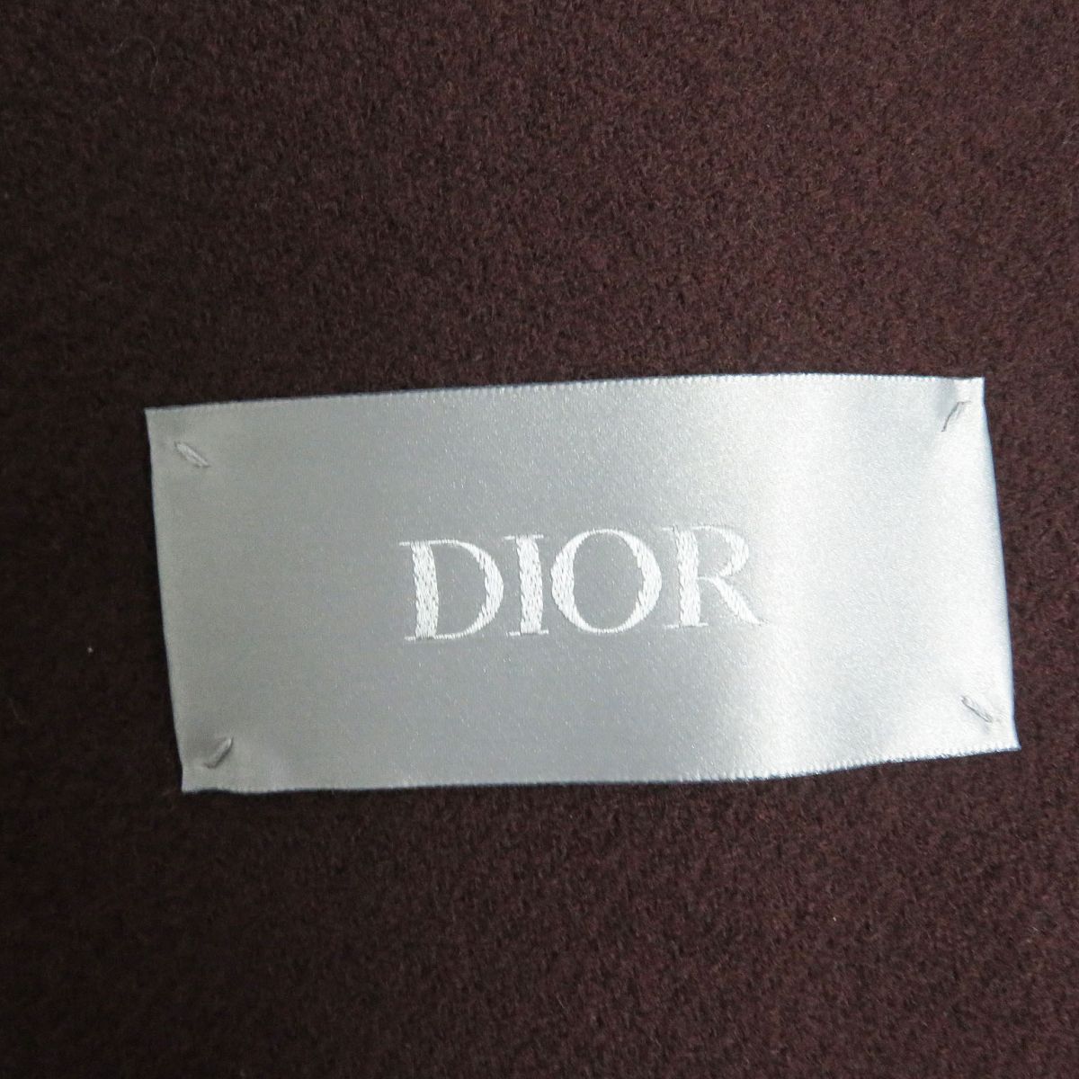 Dior Wool Cashmere Double-Breasted Coat Brown