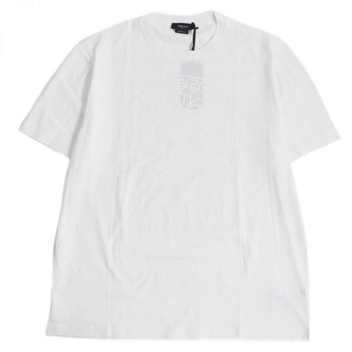 Versace Medusa Logo Glitter T-shirt White L