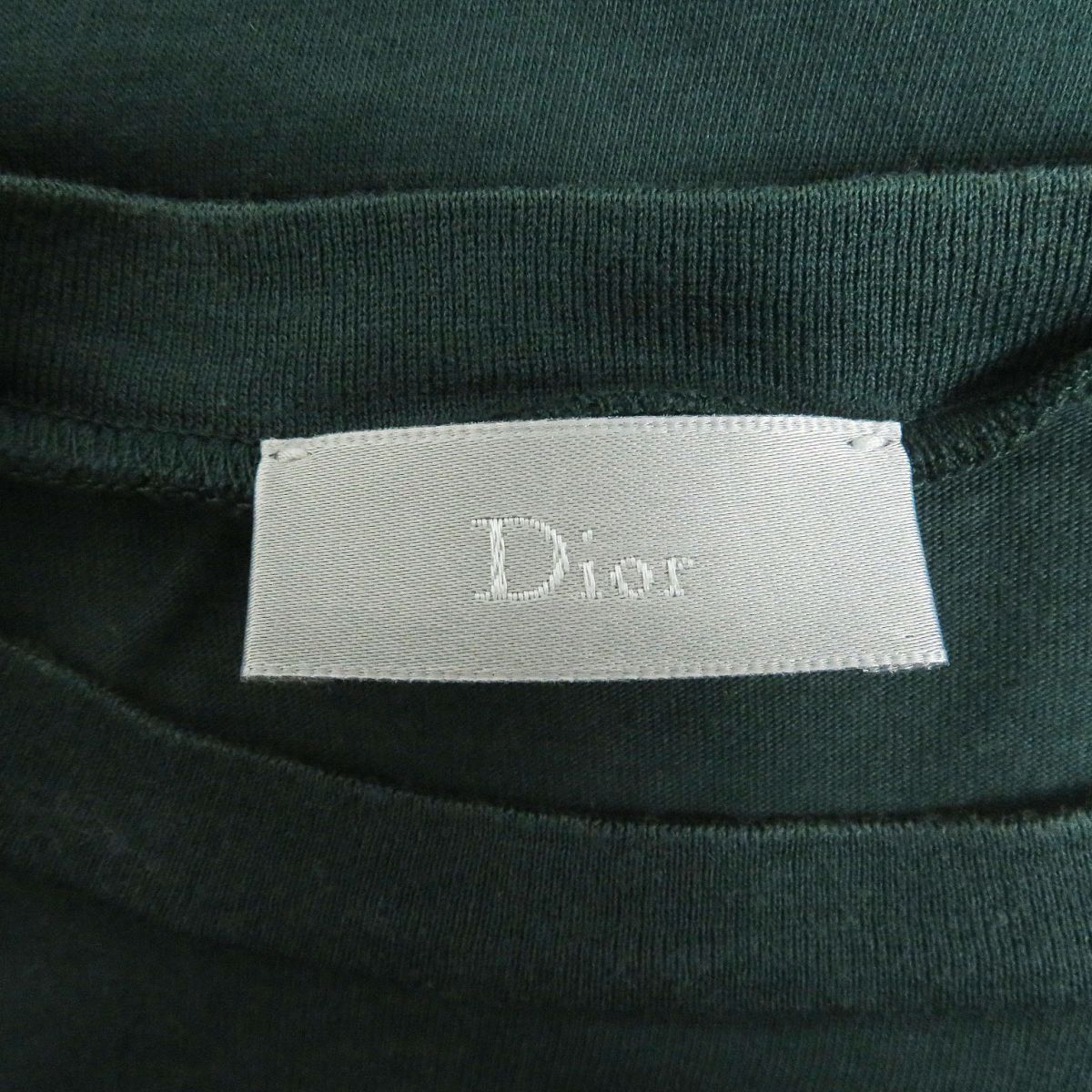 Dior 100% Cotton Print T-shirt Green L