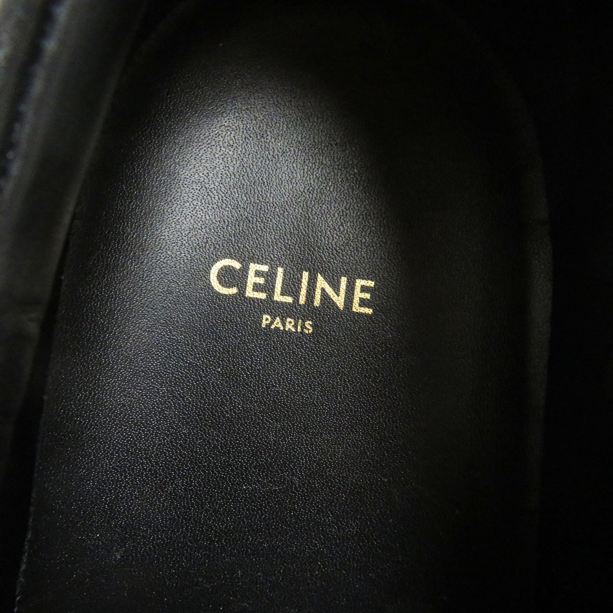 Celine TR01L Triomphe Leather Sneakers Red Black