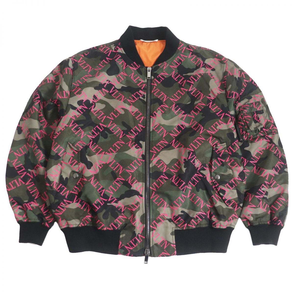 Valentino Camo Bomber Jacket Khaki 44