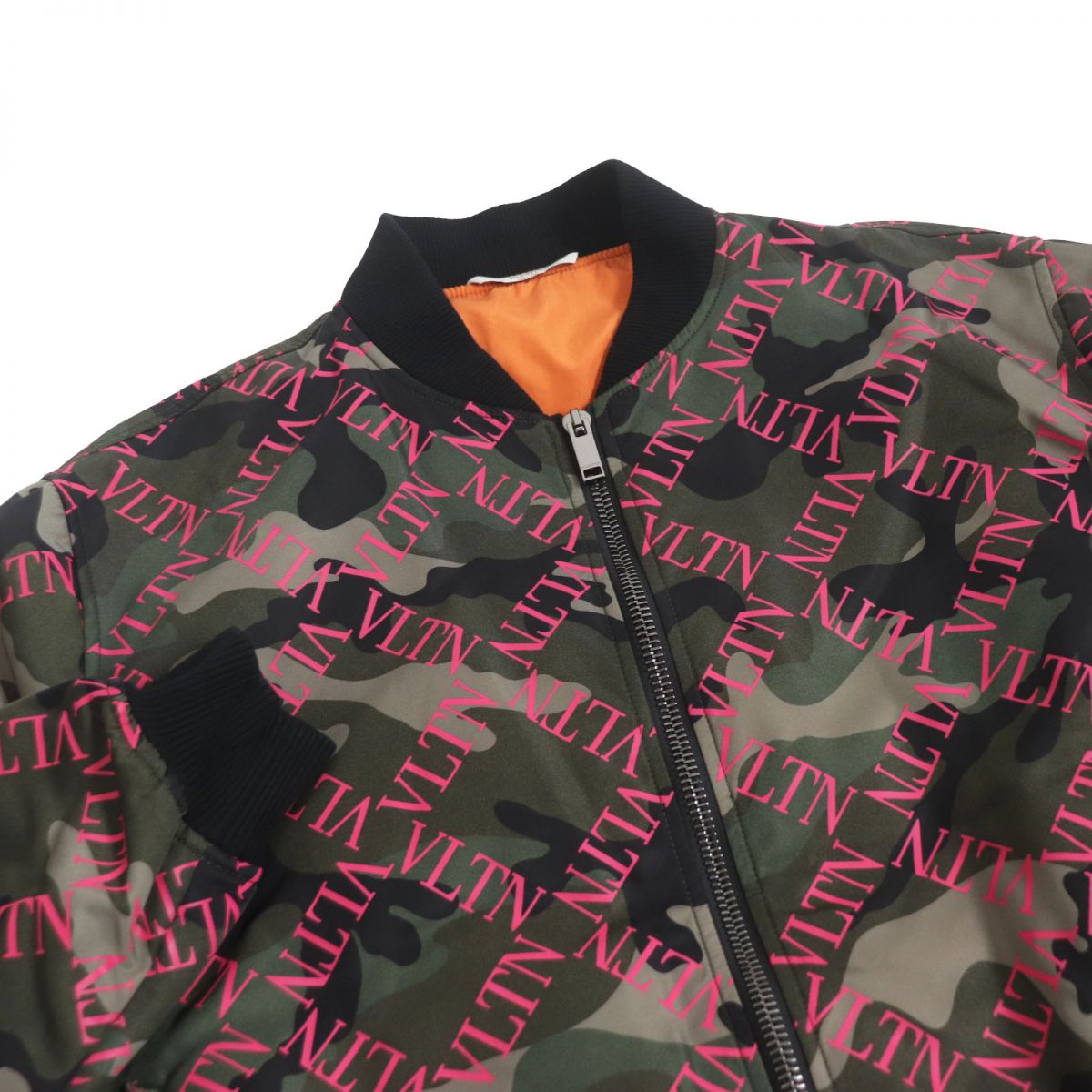 Valentino Camo Bomber Jacket Khaki 44