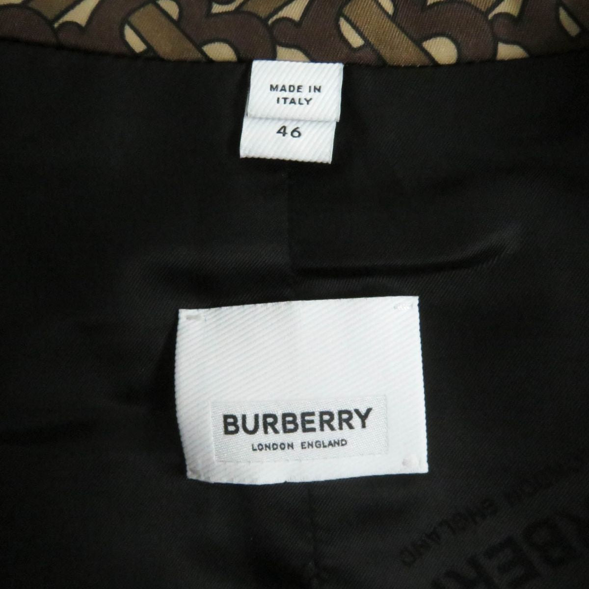 Burberry Nylon TB Monogram Long Coat Brown