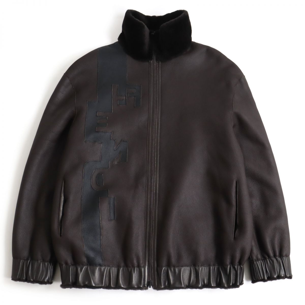 Fendi Reversible Lamb Leather Shearling Jacket