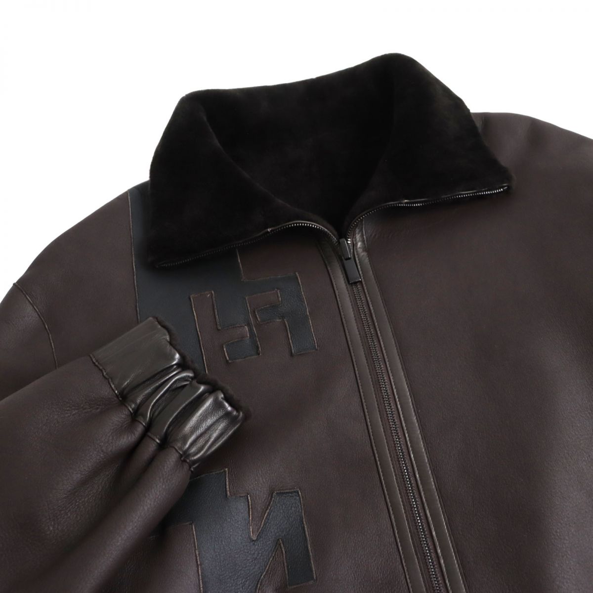 Fendi Reversible Lamb Leather Shearling Jacket