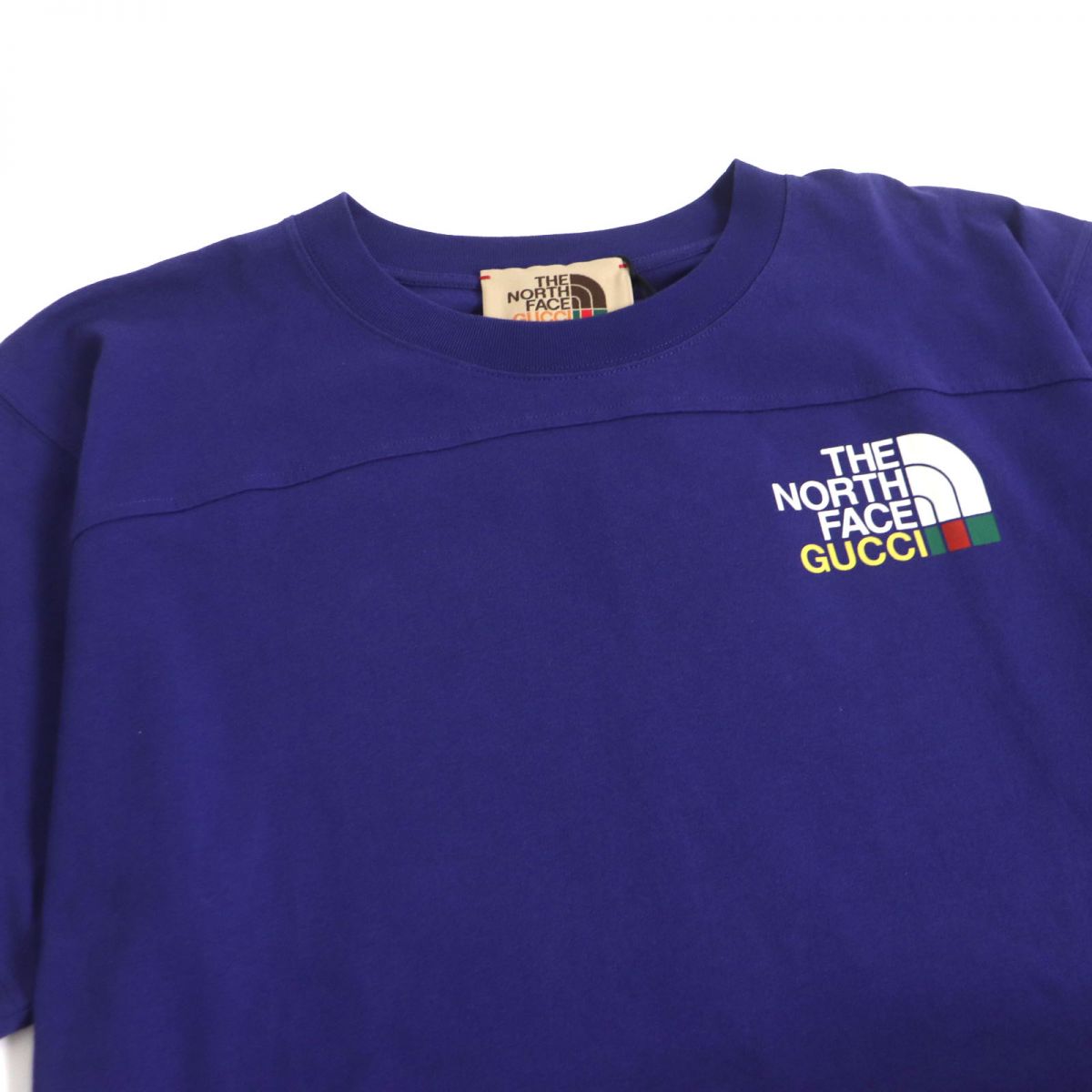 Gucci x The North Face Logo T-shirt Blue S