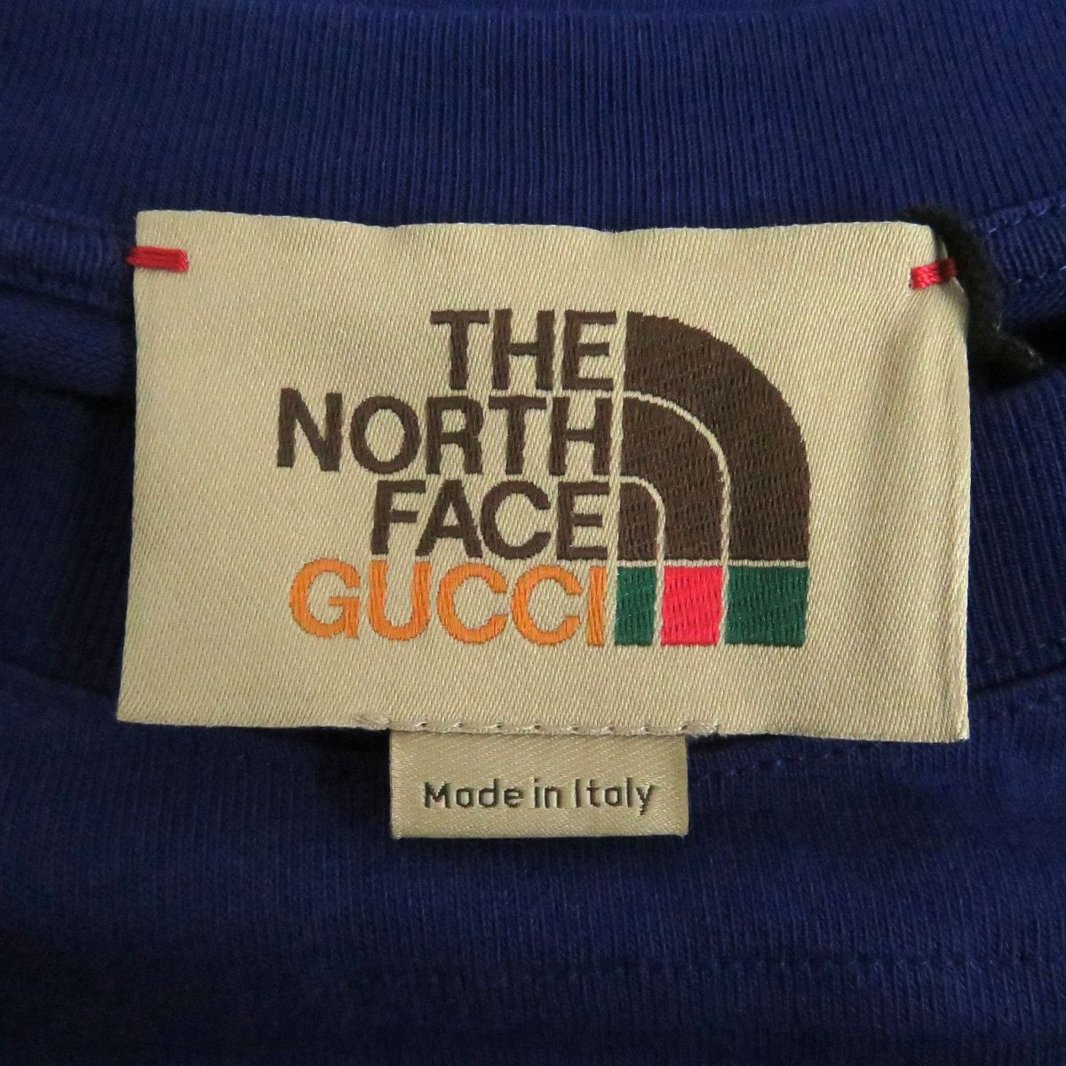 Gucci x The North Face Logo T-shirt Blue S