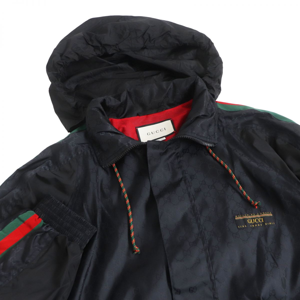 Gucci GG Jacquard Web Hooded Nylon Blouson