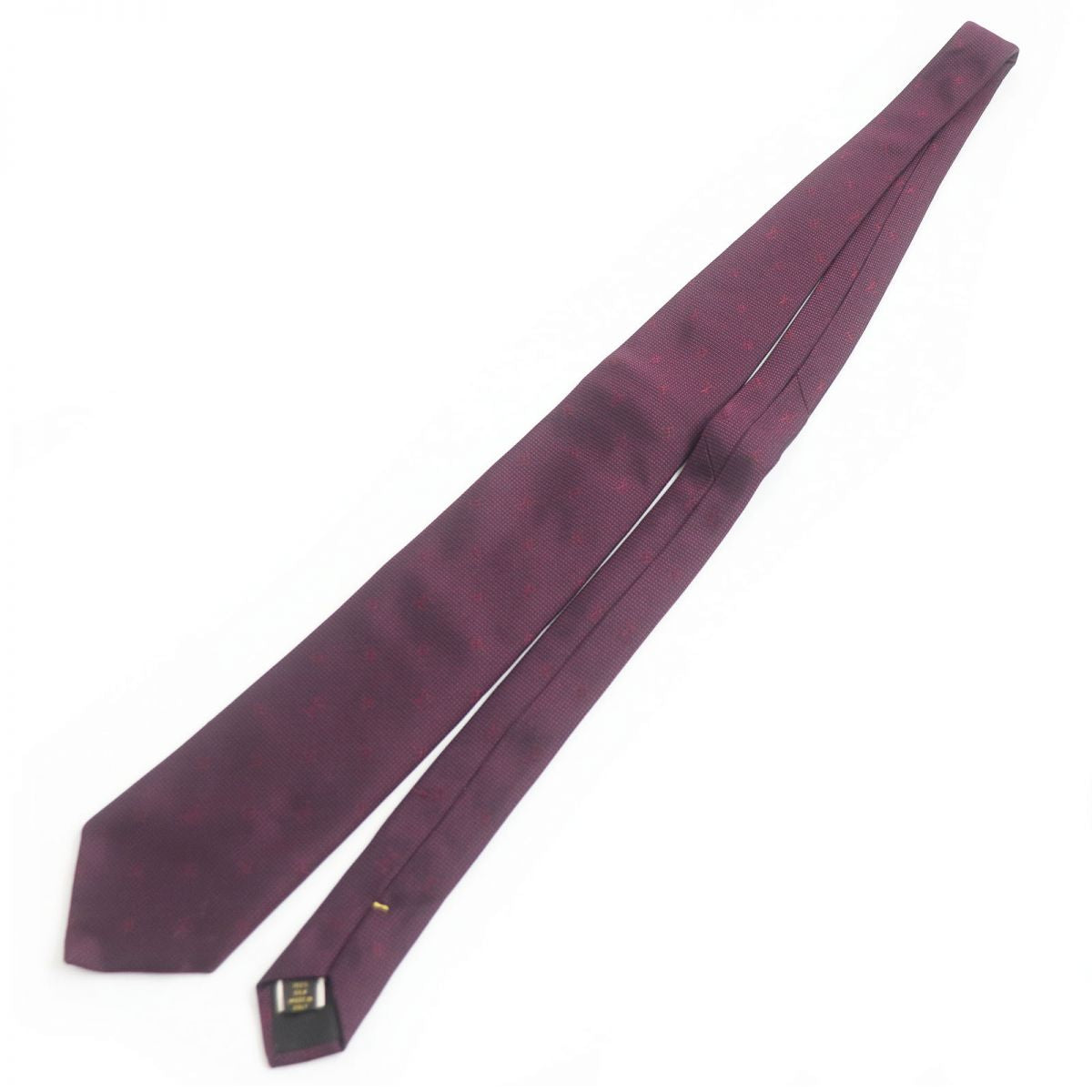 Louis Vuitton Monogram Flower Silk Tie Bordeaux