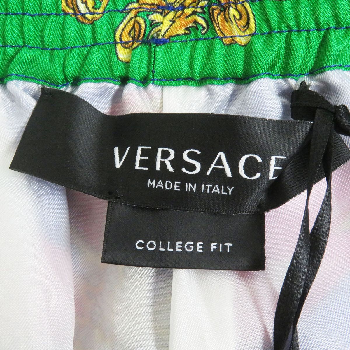 Versace Silk Shorts Tresor de la Mer Blue