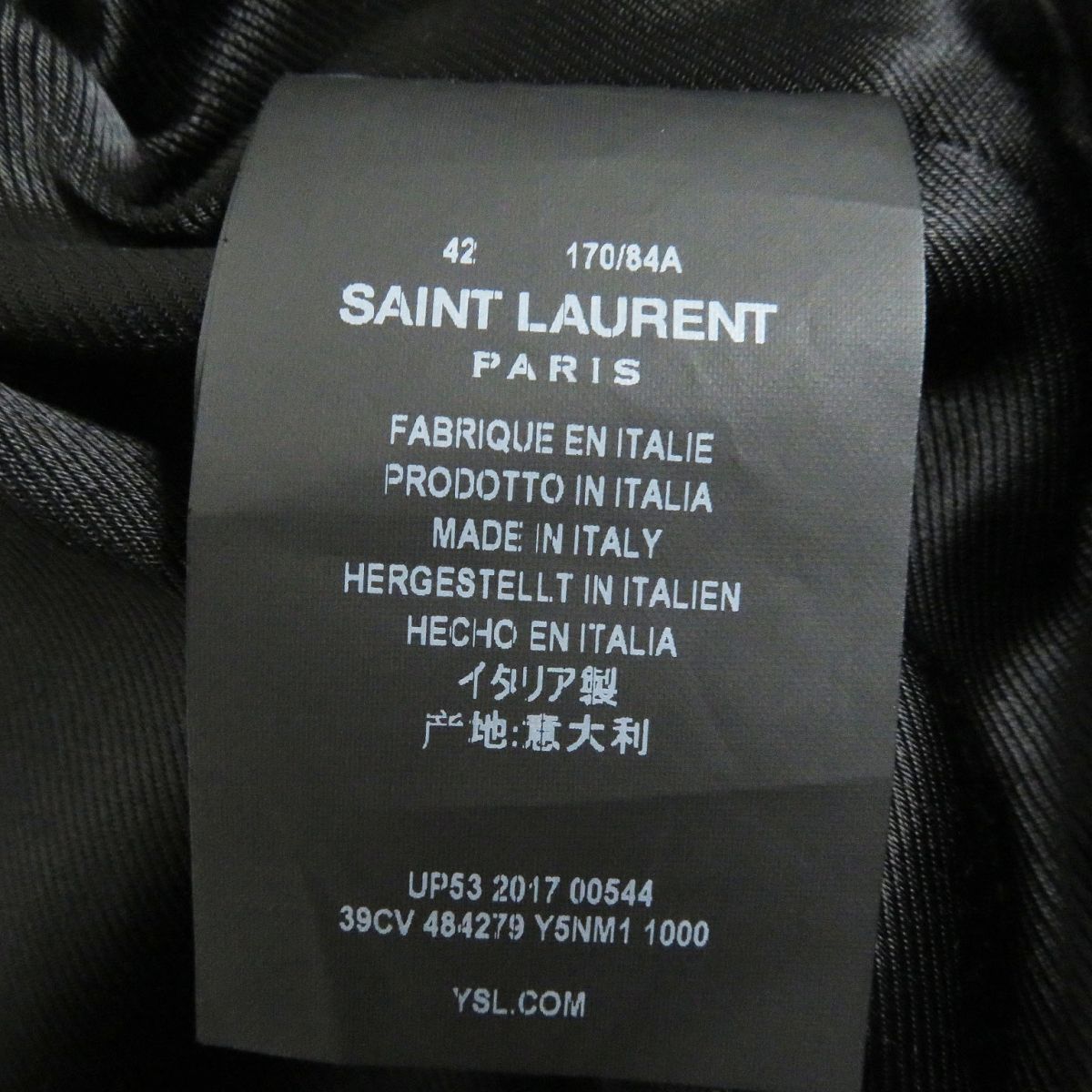 Saint Laurent Goatskin Suede Jacket Black