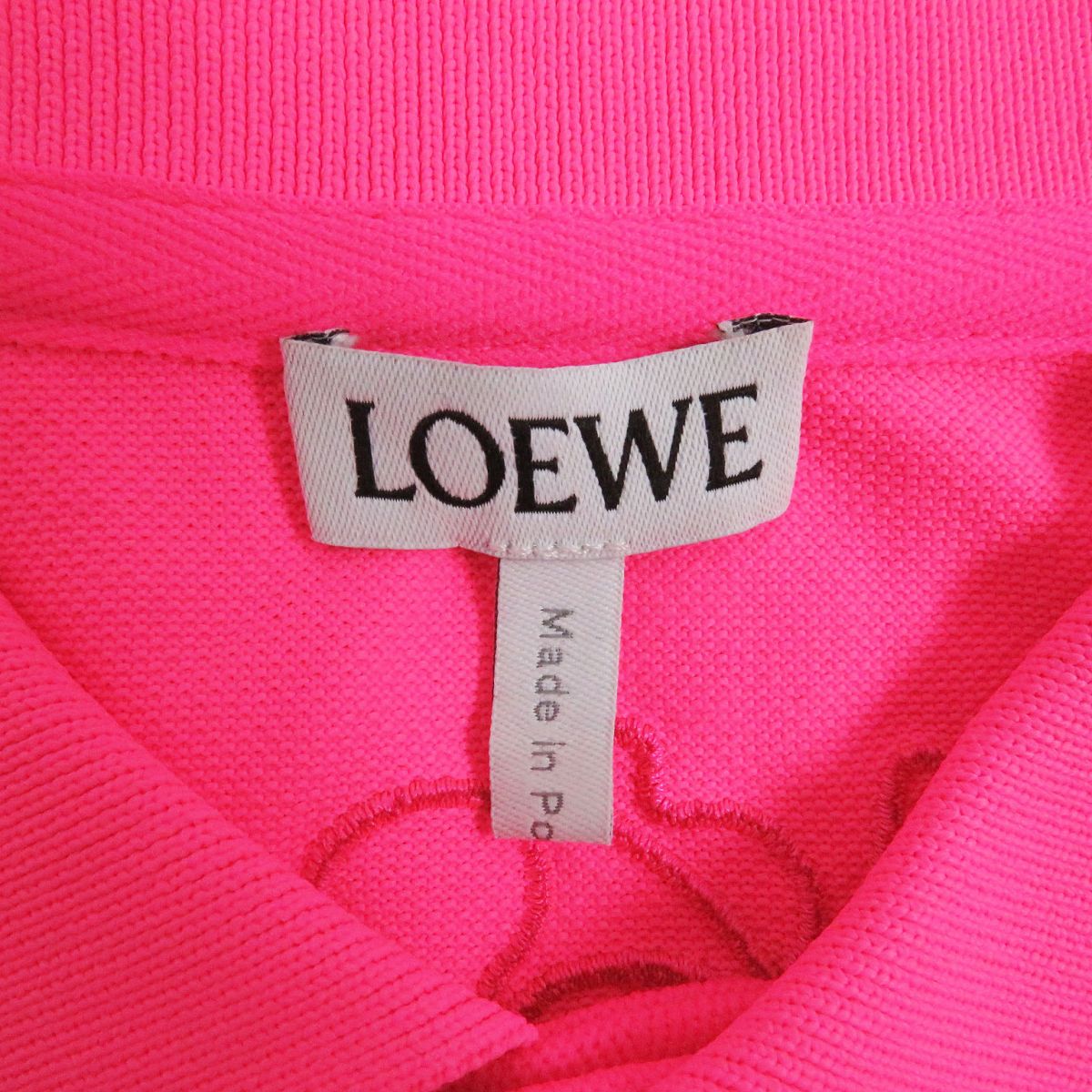 Loewe Eye Nature Logo Embroidered Polo Shirt S