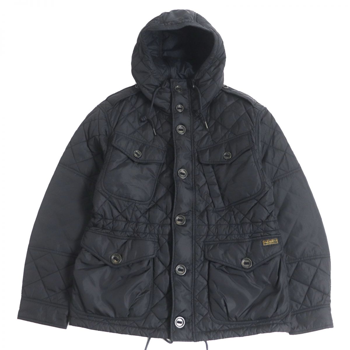 Polo Ralph Lauren Hooded Quilted Jacket Black M