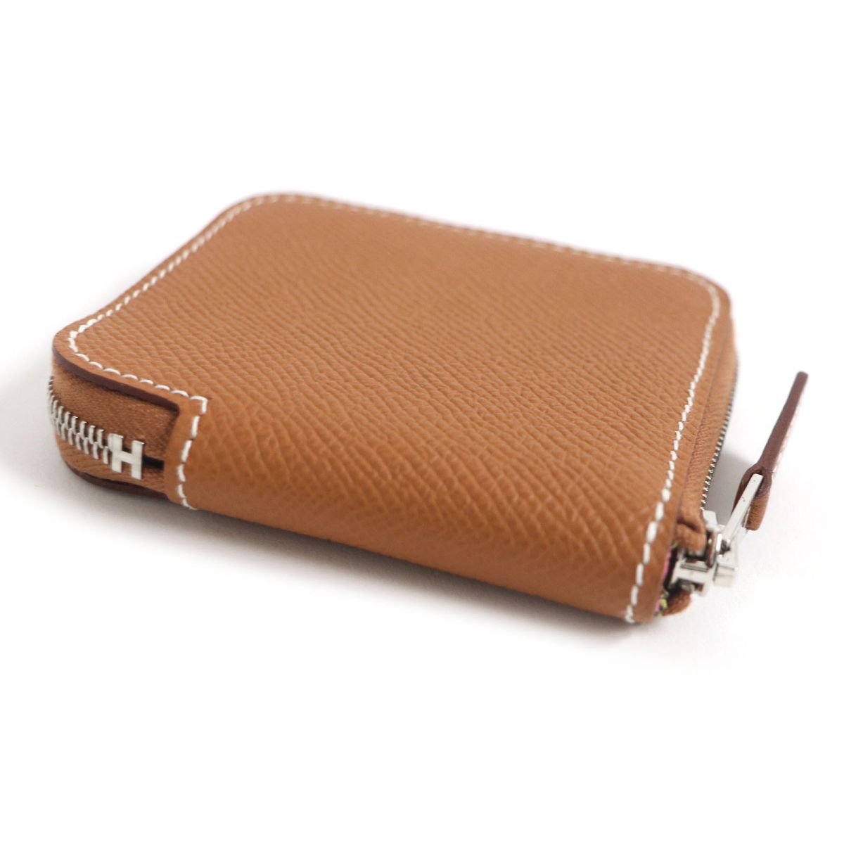 Hermes Azap Compact Mini Epsom Leather Wallet