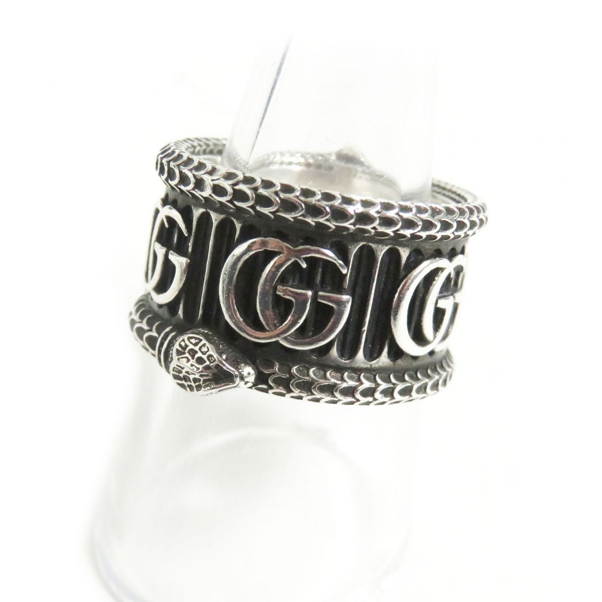 Gucci Double G Snake Silver Ring 577201