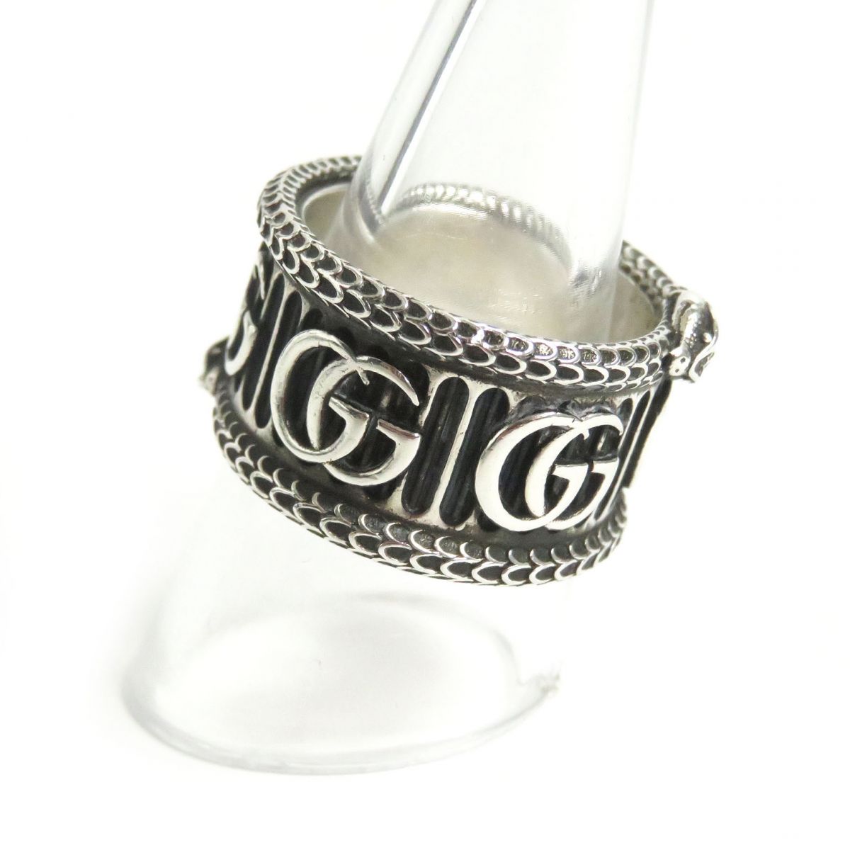 Gucci Double G Snake Silver Ring 577201