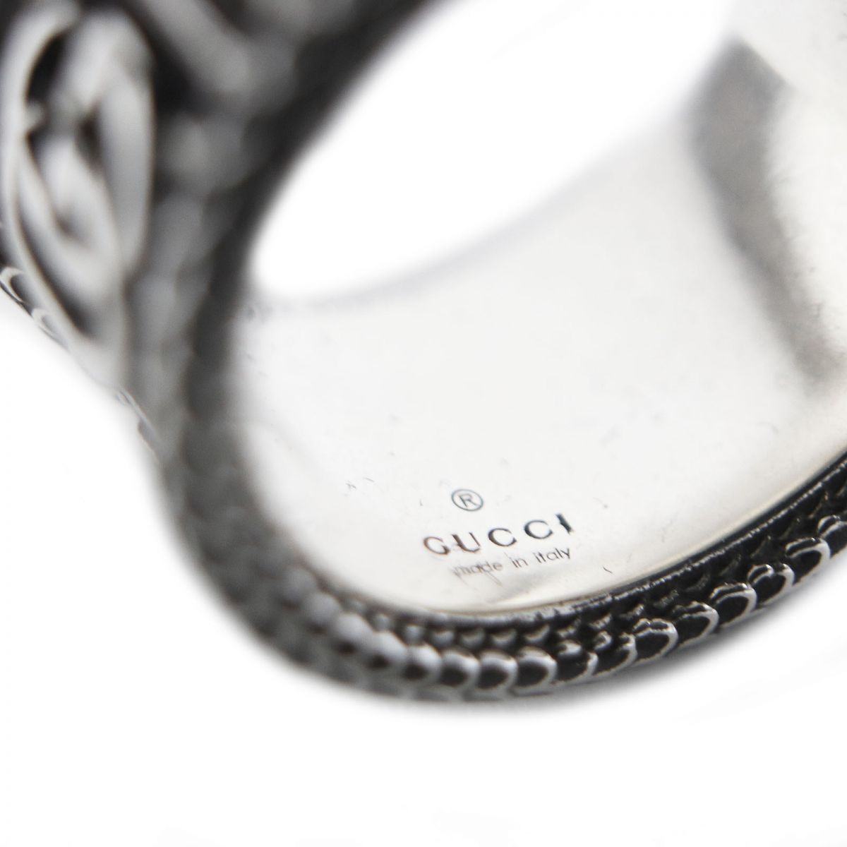 Gucci Double G Snake Silver Ring 577201