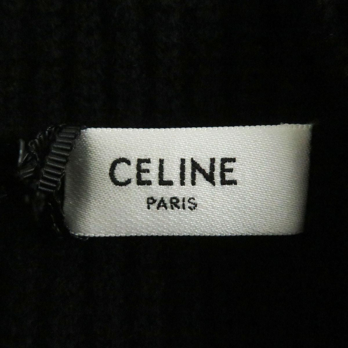 Celine Wool Baja Oversized Knit Hoodie Black