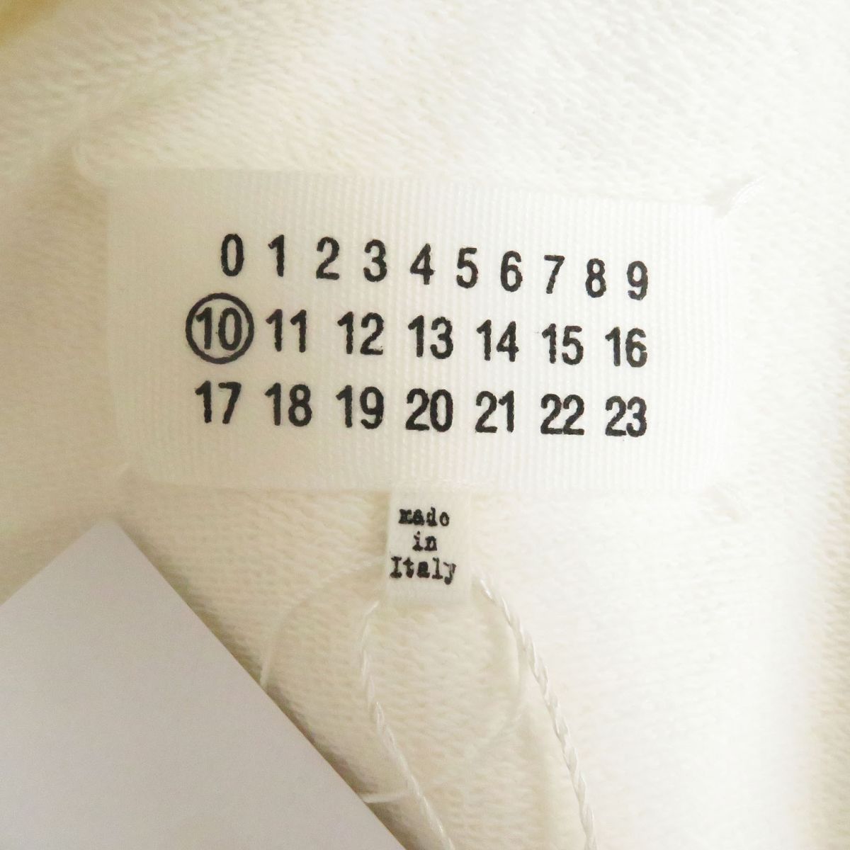 Maison Margiela Calendar Logo Hoodie Sweatshirt White