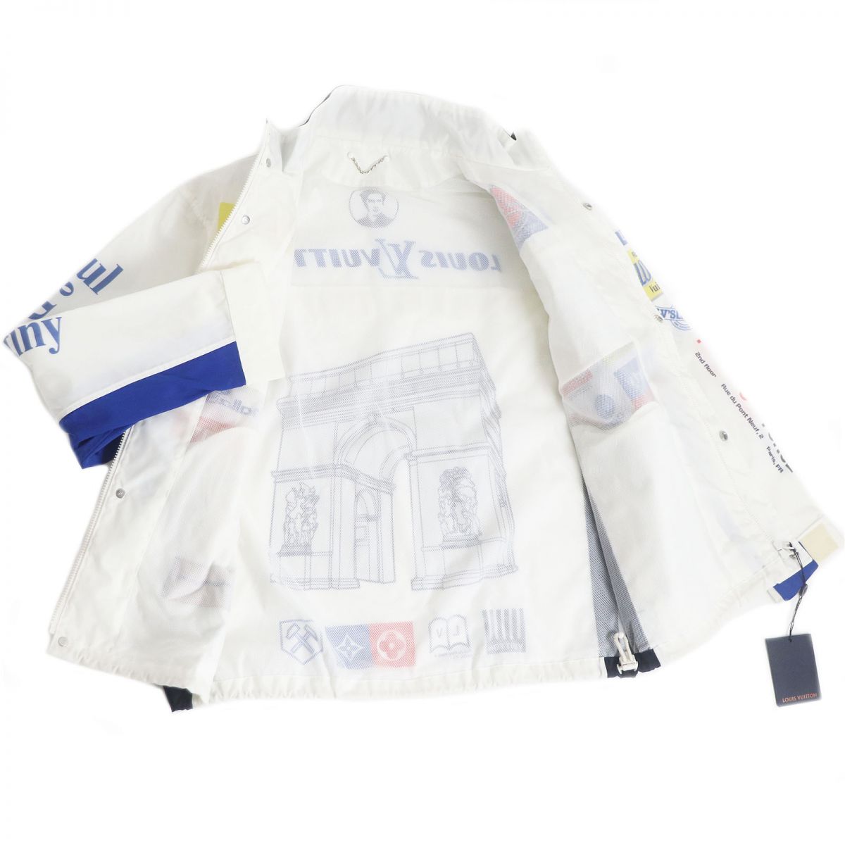 Louis Vuitton Multi-logo Nylon Windbreaker Jacket