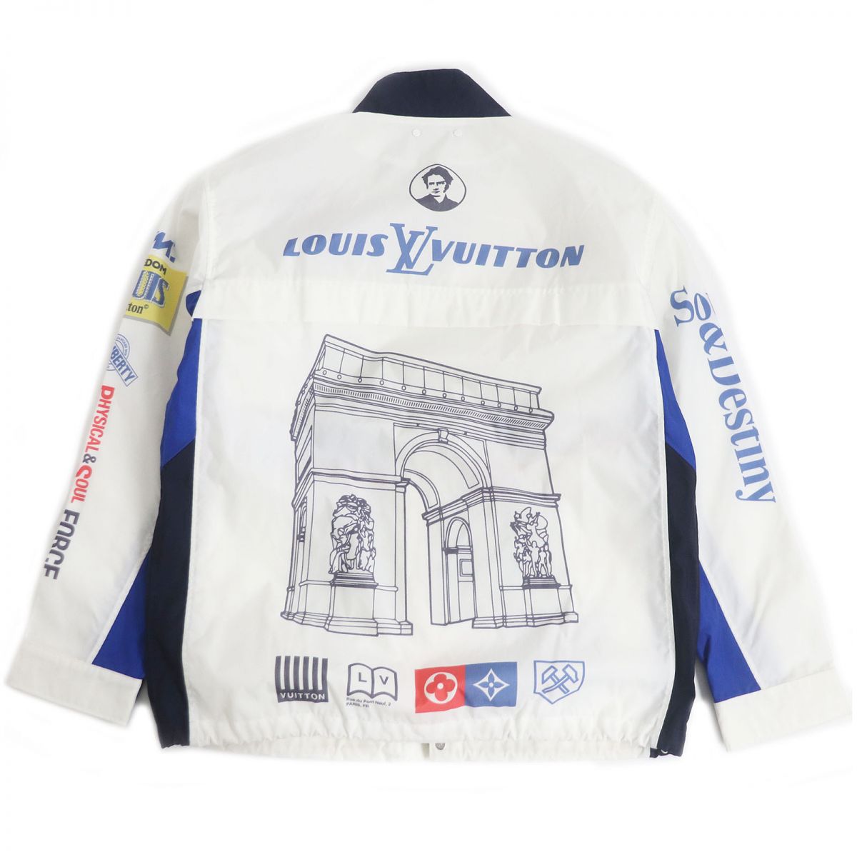 Louis Vuitton Multi-logo Nylon Windbreaker Jacket