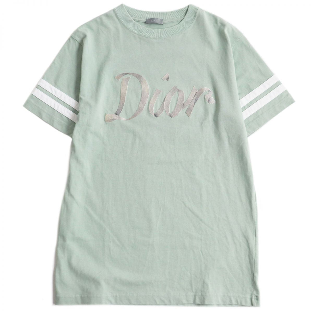 Dior XS Logo Embroidery Cotton T-Shirt