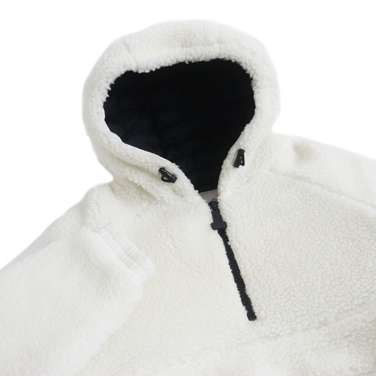 Moncler TRESTRIGNEL Logo Fleece Hooded Down Jacket